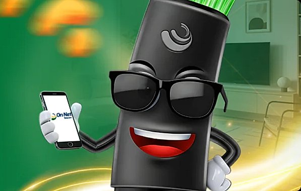 Cliente utilizando serviço de internet da OnNet